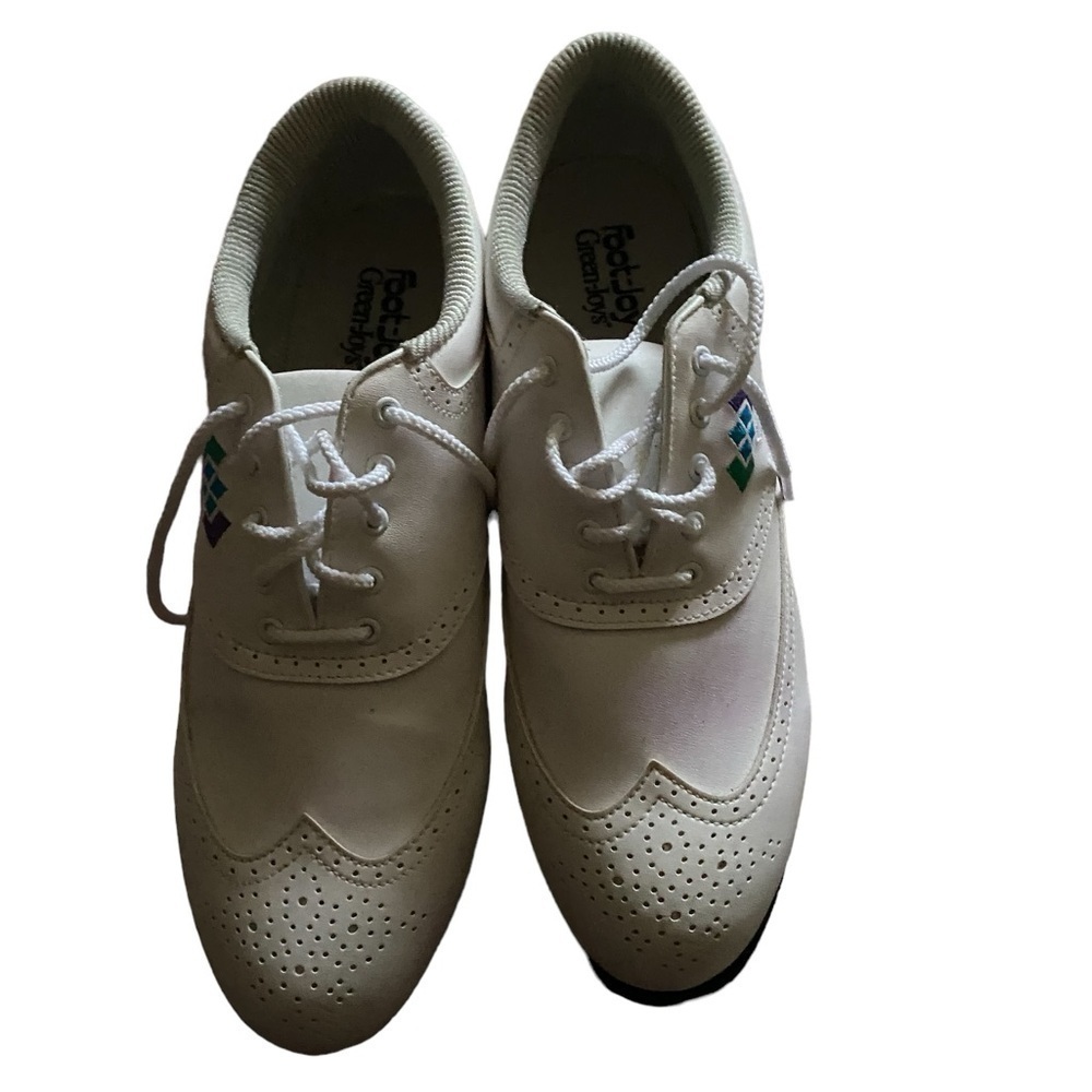 Footjoy Europa Womens Sz 10 Golf Shoes White Casual Lace Up Athletic Cleats